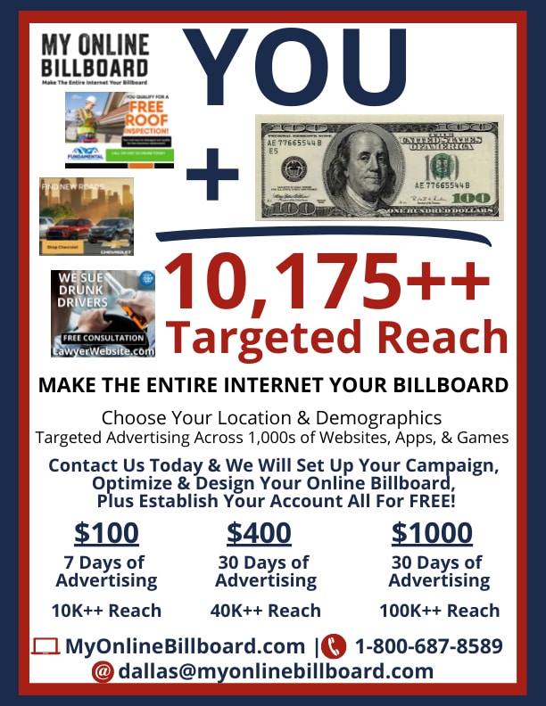 Take The 100 Dollar Test 3 Mail Campaign Test Flyer My online billboard